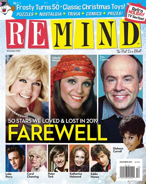 Stars We Lost In 2019 December 2019 Tv Weekly Magazine Local Tv