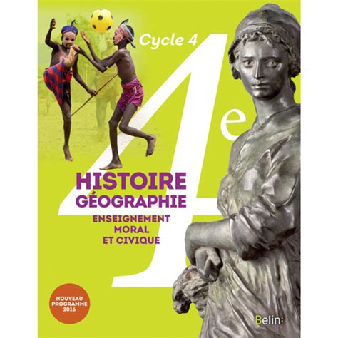 Histoire Geographie Emc 4e 2016 Manuel Eleve Format Compact