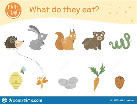 Animals And Food Cartoon Set Vector Illustration | CartoonDealer.com ...