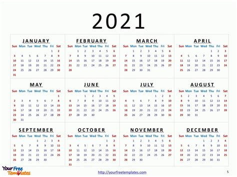 Free 3 Year Calendar 2021 To 2021 Example Calendar Printable