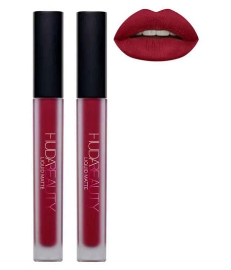 Huda Liquid Lipstick Red 10 Ml Pack Of 2 Buy Huda Liquid Lipstick Red