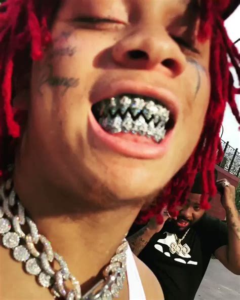 Trippie Redds Blue Diamond Fangs Grill Is Reportedly Worth 50000