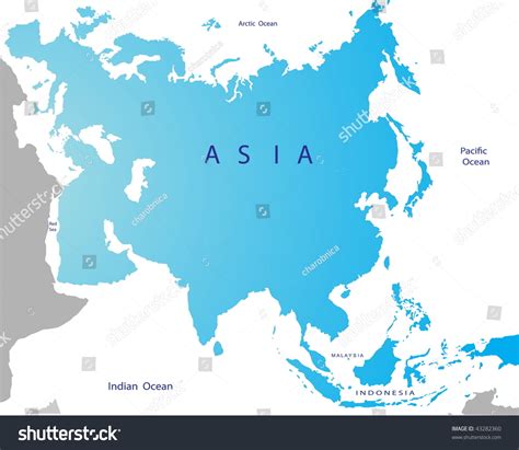 Political Map Of Eurasia Royalty Free Stock Vector 43282360