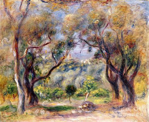 Landscape At Cagnes Painting By Pierre Auguste Renoir