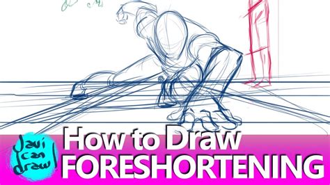 The Secret For Drawing Foreshortening Is Perspective Youtube