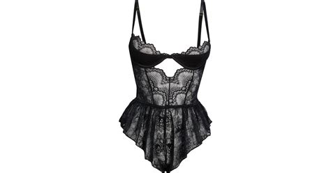 Seven Til Midnight Lace Underwire Teddy In Black Lyst