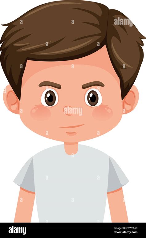 A Brunette Boy Character Stock Vector Image And Art Alamy