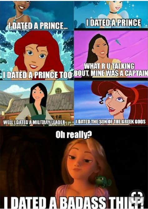 Rapunzel Is A Boss Disney Princess Memes Funny Disney Jokes