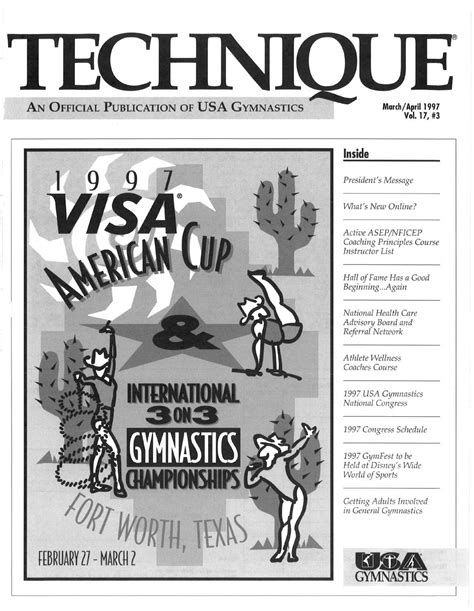 Technique Magazine March 1997 By Usa Gymnastics Issuu
