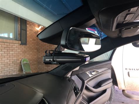 Mirror for a stealth install and sleek look. Hard mount radar detector