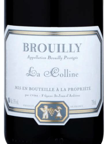 Vignerons De Bel Air Brouilly La Colline Vivino US