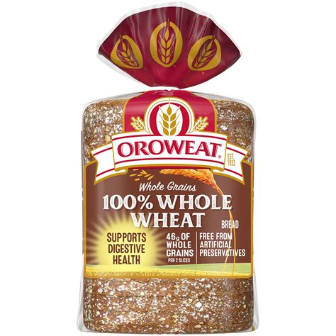Oroweat Whole Grains 100 Whole Wheat Bread 24 Oz Ubuy New Zealand
