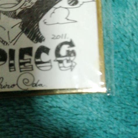 One Piece Eiichiro Oda Autograph Limited 1500 Mini Shikishi Autographed Japan Ebay