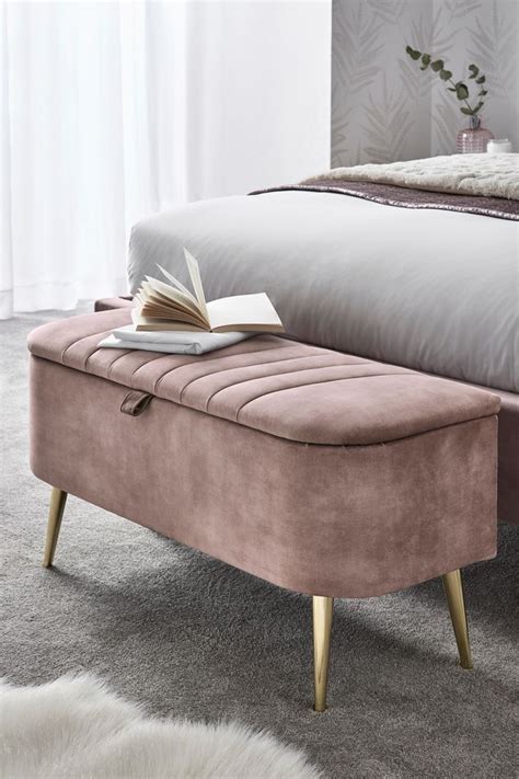 Shop from bedroom benches, like the rosewood horse shoe bench with silk cushion or the nicole miller nirin velvet bench, while discovering new home products and designs. carousel image 1 in 2020 | Ottoman bench, Storage bench ...