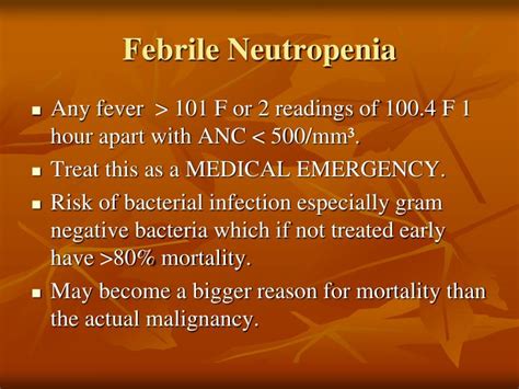 Ppt Management Of Febrile Neutropenia Powerpoint Presentation Id