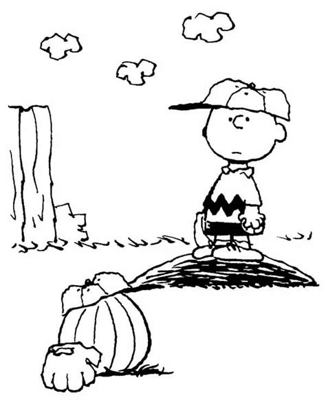 Charlie Brown And Pumpkins Coloring Page Free Printable Coloring