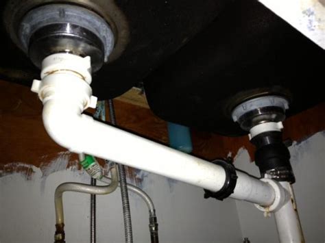 Stainless drain double strainer kitchen sink pipes fittings plumbing fixtures. Should this be replaced with PVC? - DoItYourself.com ...