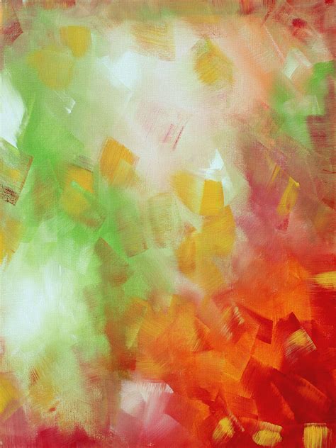 Abstract Art Colorful Bright Pastels Original Painting Spring Is Here Iii By Madart Painting By