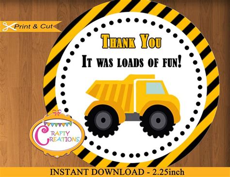 5 out of 5 stars (1,952) sale price $2. Construction Favor Tags, Dump truck, Birthday,Party,Baby ...