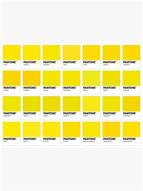 Pantone Yellow Postcard For Sale By Lissielevitt Redbubble