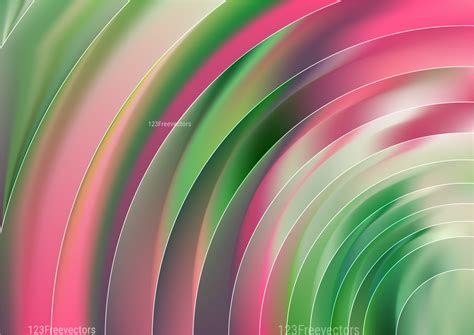 Shiny Abstract Pink And Green Background