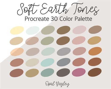 Earth Tone Colour Palette For Procreate Ubicaciondepersonascdmxgobmx