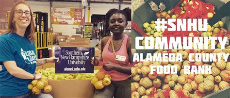 If you would like to make a cash donation to the alameda county community food bank click here. Southern New Hampshire University
