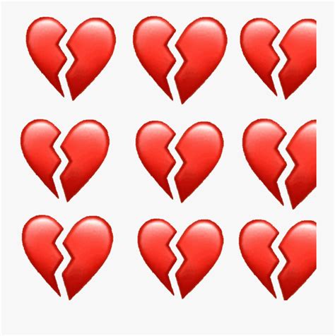 Broken Heart Apple Emoji Free Transparent Clipart Clipartkey