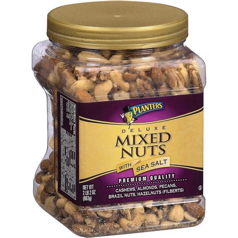 2packplanters Deluxe Mixed Nuts With Sea Salt 34 Oz