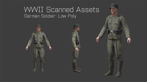 Check spelling or type a new query. 3D model German Soldier Rig - WW2 Scanned Asset Pack