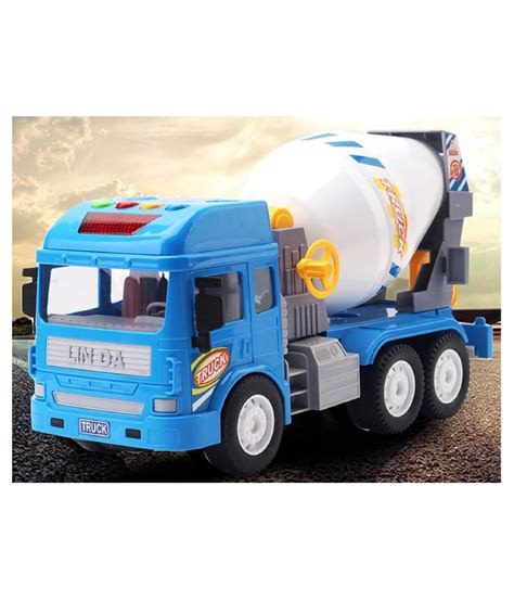 play pacific Cement Mixer Construction Truck Toy with Light and Sound