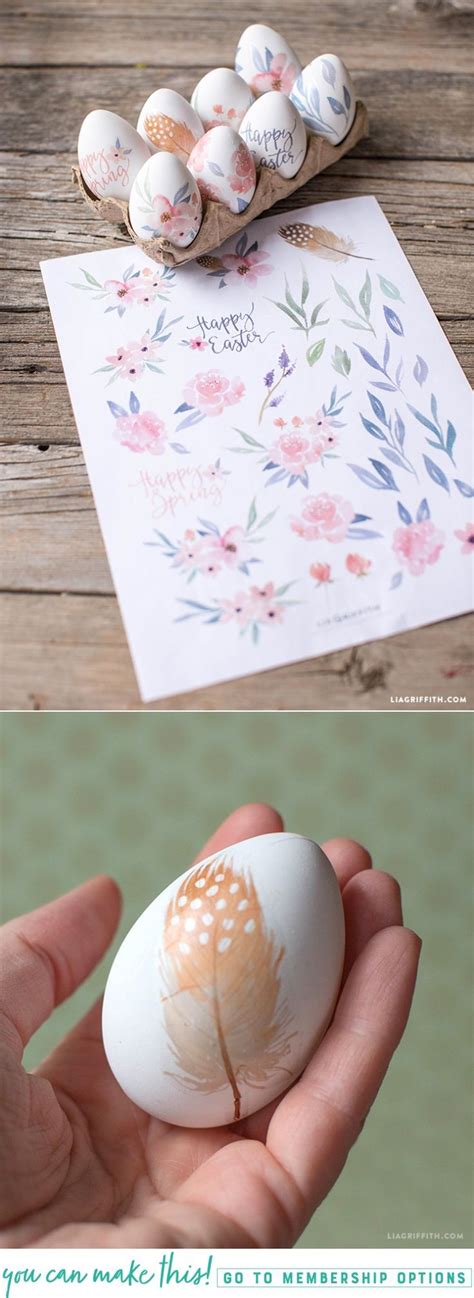 Diy Elegant Watercolor Tattoo Egg Decorations For Easter Egg