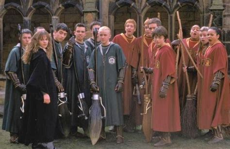 Slytherin And Gryffindor Quidditch Teams Marcus Flint Katie