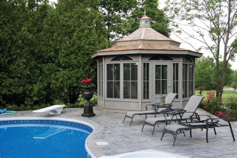 Gazebo backyard timber frame porch outdoor shelters outdoor projects outdoor gardens outdoor structures diy shed plans pergola. Poolside gazebo. Love the relaxed paint color. | Gazebo ...