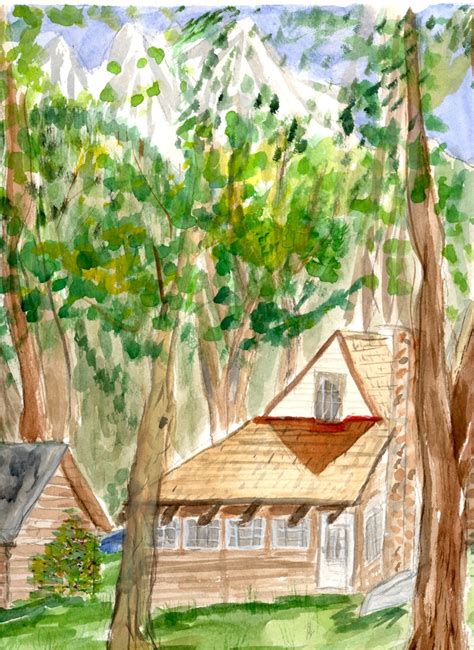 Twin lakes resort offers charming, fully furnished, lakeside cabins for rent. TWIN LAKES CABIN #2 - 1995 Watercolor by Judy Underwood ...