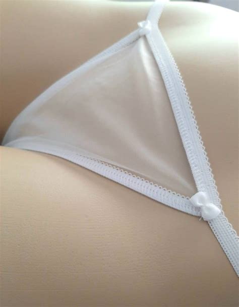 Sheer See Thru Panties White Lace Bikini Sexy Wedding Gift Etsy