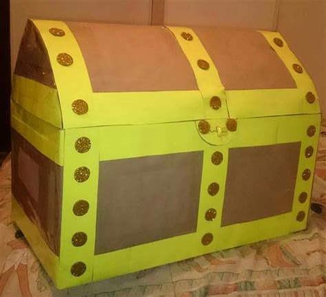 Cardboard Treasure Chest Projects For Kids Rainbow Fish Book Pirate