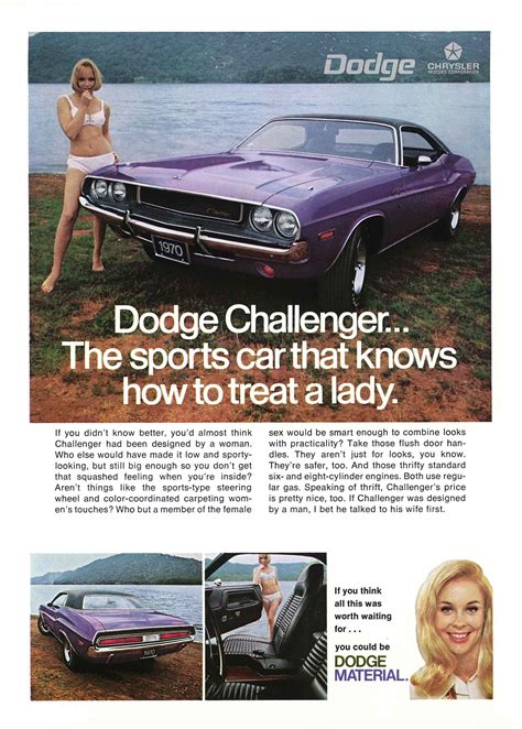 Love This Carand The Ad Too Car Ads Dodge Challenger Muscle