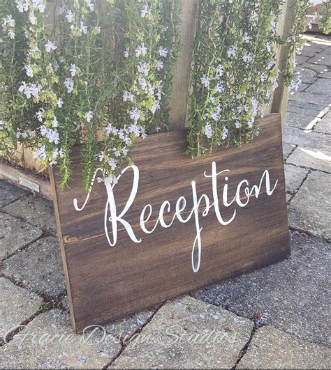 Wedding Wood Signs Outdoor Wedding Reception Sign Pallet