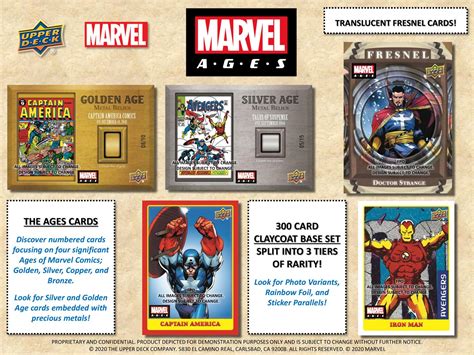 Marvel Ages Trading Cards Hobby 10 Box Case Upper Deck 2020 Ebay
