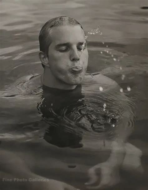 1989 VINTAGE BRUCE WEBER Male Nude JASON Swim Lake Adirondack Photo Art