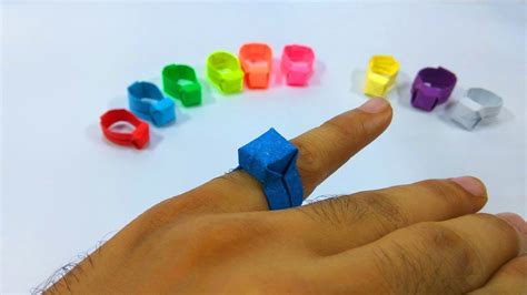 Paper Origami Ring Paper Origami Finger Ring Paper Finger Ring