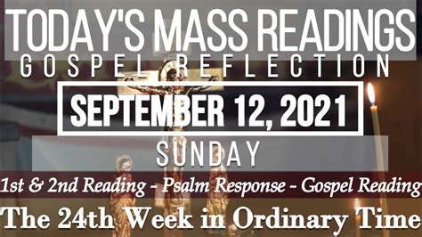 Today S Mass Readings Gospel Reflection September Sunday