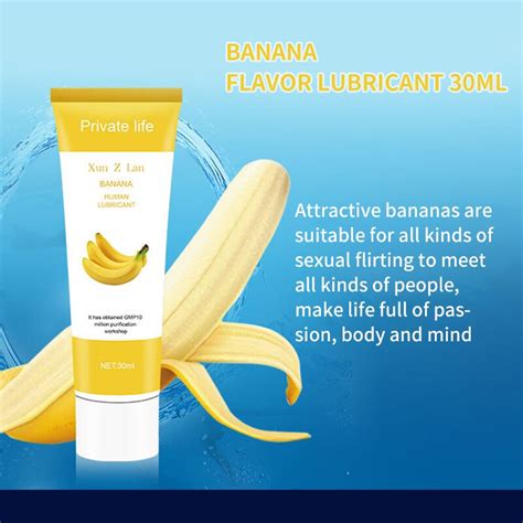 HOT KISS Banana Lubricant Edible Body Grease Oral Vaginal Anal Fruit