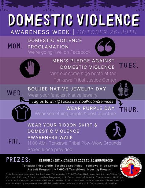 Domestic Violence Awareness Week Tonkawa Tribe — Native Alliance