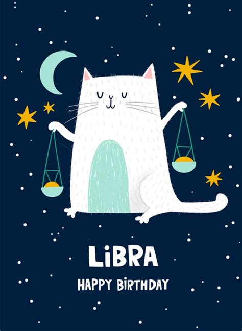 Libra Birthday Card By Lucy Maggie Designs Cardly