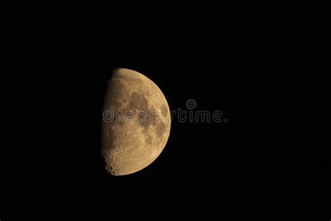 Growing Moon In The Night Sky Stock Photo Image Of Month Dusk 253264076