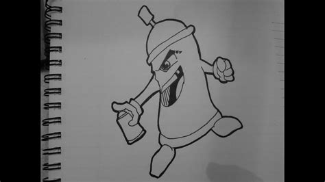How To Draw A Graffiti Spraycan Character Youtube