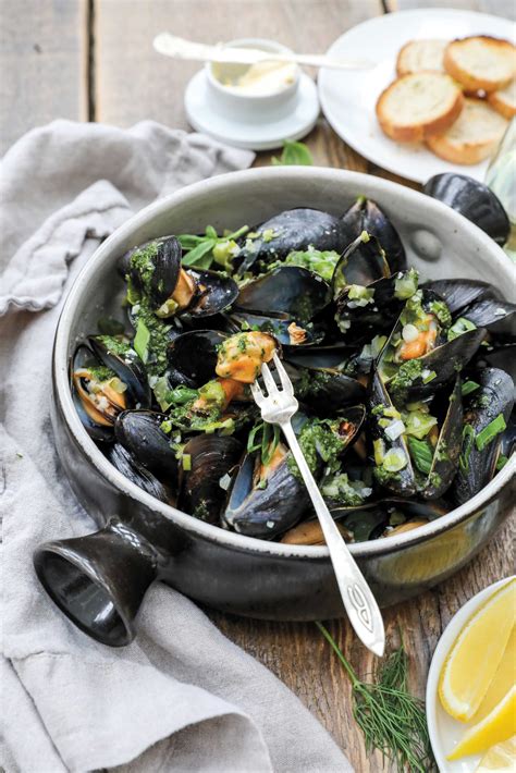 Mussels With Fresh Herb Oil Cape Cod And The Islands Magazine