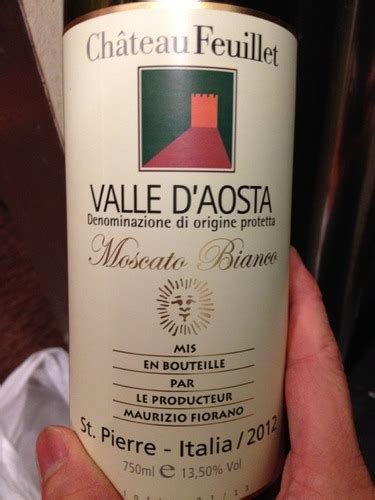 Château Feuillet Valle D Aosta Bianco Moscato Wine Info